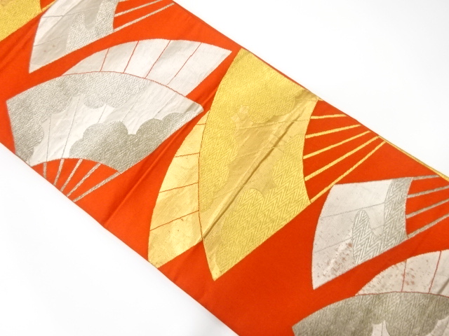 JAPANESE KIMONO / ANTIQUE FUKURO OBI / SILK / WOVEN 